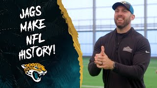 Jacksonville Jaguars Make NFL History with the first ever Draft Pick LIVE From Ireland nfldraft [upl. by Farrar349]