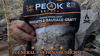 PEAK REFUEL BISCUITS AND GRAVY DEHYDRATED MEAL [upl. by Jolenta]