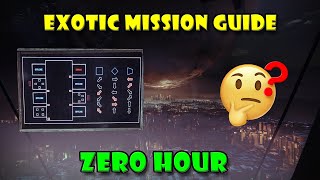 Vault Puzzle DECODED Zero Hour Exotic Mission Guide  Destiny 2 [upl. by Flossy910]