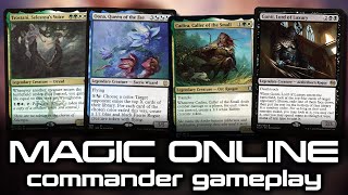 Magic Online Commander Gameplay  Trostani vs Oona vs Cadira vs Gonti  tribalkai [upl. by Gasperoni]