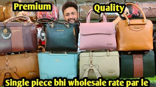 Premium quality of branded handbags 🤩 Sadar bazar wholesale market of bags [upl. by Valery]