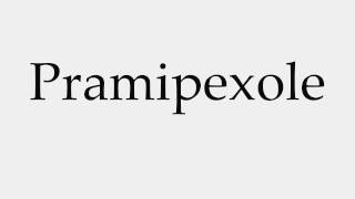 How to Pronounce Pramipexole [upl. by Dilisio812]