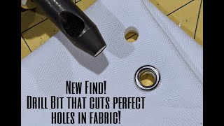 EASIEST way to make holes for grommets amp eyelets in thick layered fabric Corsets Home Decor etc [upl. by Ahseket]