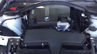 2012 to 2018 BMW 3 Series F30  How to open the hood  bannet [upl. by Mayrim]