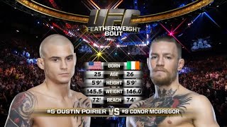 Dustin Poirier vs Conor McGREGOR 1 Full fight 720p60 [upl. by Alderman]