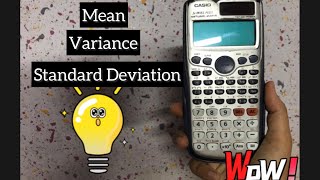 How To Calculate Standard Deviation Mean and Variance Using the Casio fx991es Calculator [upl. by Maletta427]