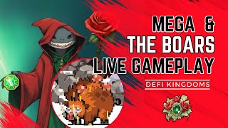 Mega vs Mad Boars DefiKingdoms Hunts Gameplay  DefiKingdoms PVE HUNTS   YIELD Giveaway [upl. by Aseek820]