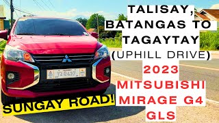 Talisay Batangas  Tagaytay Uphill drive using Mitsubishi Mirage G4 [upl. by Kalb]