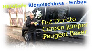 HEOSafe  Fahrerhausverriegelung Riegelschloss  Einbau [upl. by Andre315]