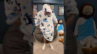 This hoodie blanket is a game changer for sleeping blanket hoodieblanket warm cozy [upl. by Breana356]