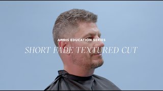 HOW TO CREATE A SHOT FADE TEXTURED CUT AT HOME  ANDIS [upl. by Airdnahc]