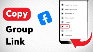 How to Copy A Group Link on Facebook Updated [upl. by Bluefield396]