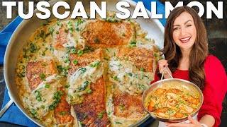 Easy Tuscan Salmon Recipe  30 Minute Salmon Dinner [upl. by Aciret]