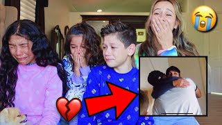 REACTING TO OUR FIRST EVER YOUTUBE VIDEO BAD IDEA 💔  Familia Diamond [upl. by Winfield878]