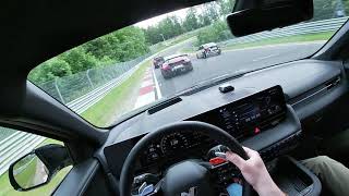 746 BTG Hyundai Ioniq 5N vs FAST Porsche Cayman gt4 rs Nurburgring [upl. by Euqinue]