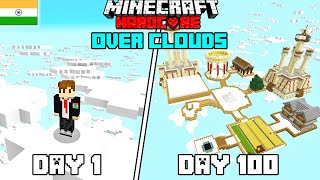 I Survived 100 Days in Clouds Only World Minecraft Hardcorehindi [upl. by Sankey839]