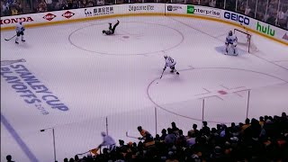 NHL Referee Wes McCauley falls dramatically [upl. by Arahc]