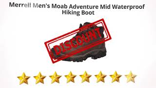 Merrell Mens Moab Adventure Mid Waterproof Hiking Boot  Review and Discount [upl. by Helga]