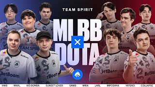 TEAM SPIRIT MLBB x DOTA [upl. by Yelahs]