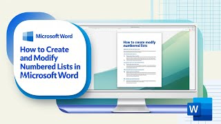 How to Create and Modify Numbered Lists in Microsoft Word [upl. by Eveivenej]