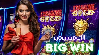 JACKPOT HANDPAY  5 Dragons Slot Machine BONUS   Big Win [upl. by Snashall]