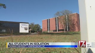 All Chowan University students in isolation due to COVID19 concerns [upl. by Soisatsana]