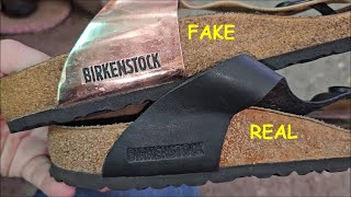 Birkenstock sandals real vs fake How to spot original Birkenstock Gizeh sandals [upl. by Aem]