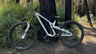 Santa Cruz MTB  Commencal Supreme DH V5  25ft road gap  111024 [upl. by Borer]