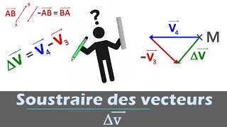 Soustraction de Vecteurs  ∆v Rappel mathématique pour la physique  Lycée [upl. by Soneson]