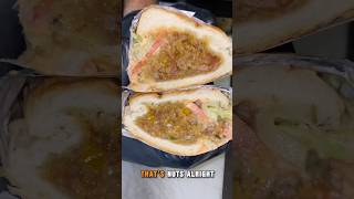 HOT HONEY on the Chopped Cheese is Next Level 🤯🔥🔥 shorts food mukbang [upl. by Anovahs969]