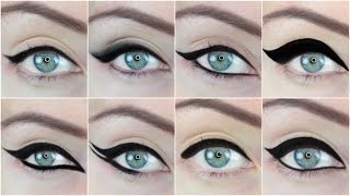 10 Different Eyeliner Looks  STEPHANIE LANGE [upl. by Aihsenor]