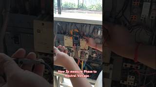 How to Measure Phase to Neutral Voltage shorts youtubeshorts electrical engineering [upl. by Seaver437]