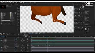 Horse animation tutorial  Animal Walk Cycle  Horse run cycle animation  2d animation [upl. by Laefar]