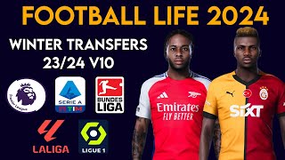 Football Life 2024  20242025 Option File V10 100 EPL Liga Bundesliga Serie A Ligue 1 [upl. by Sirmons14]