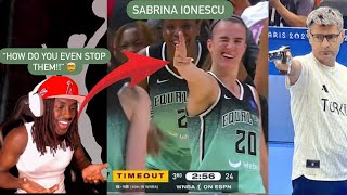 Sabrina Ionescu amp Breanna Stewart DANGEROUS Venom Reacts To Liberty At Sparks Highlights [upl. by Ymassej]