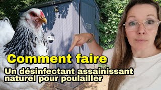 COMMENT désinfecter et assainir son poulailler avec du naturel [upl. by Hgielrebmik838]