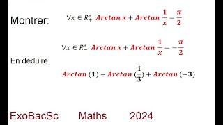 ArctanxArctan1x  pi2 [upl. by Esorrebma121]