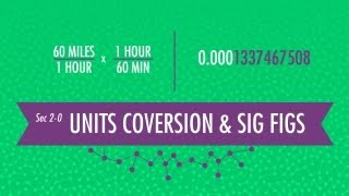 Unit Conversion amp Significant Figures Crash Course Chemistry 2 [upl. by Marj]