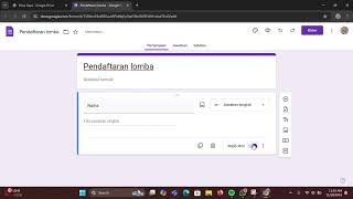 Turorial cara membuat Google Form dari laptopkomputer [upl. by Airehc]