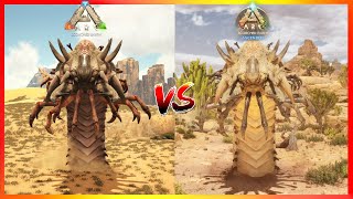 ARK ASA VS ASE SCORCHED EARTH ALL DINOS COMPARISON [upl. by Darton926]