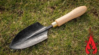 Blacksmithing  Making a garden trowel [upl. by Fae]