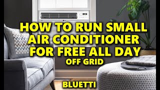 Air conditioner solar off grid with Bluetti Ac200Max B300 battery Midea AC solar generator [upl. by Roxie]