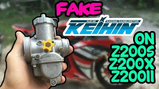 Fake Keihin Carburetor on Z200S Z200X Z200II Tirik ang Inabot [upl. by Anialam]