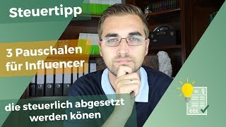 3 Pauschalen für Influencer [upl. by Kreegar266]