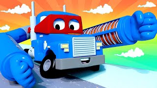 Carl der Super Truck  Der Heizstrahler Lastwagen  Lastwagen Zeichentrickfilme für Kinder 🚓 🚒 [upl. by Nonnac129]