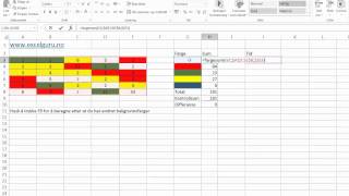 Excel på norsk Summere celler basert på bakgrunnsfargen [upl. by Klemperer]