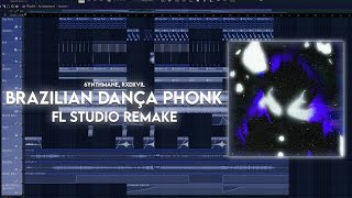 BRAZILIAN DANÇA PHONK FL STUDIO TUTORIAL amp REMAKE  FREE FLP [upl. by Sudnak613]