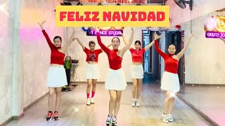 FELIZ NAVIDA NHẢY GIÁNG SINH  Noel  Zumba Dance  Zin Thu Vân [upl. by Faunia233]