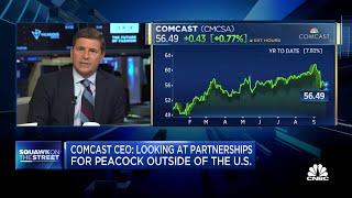 Comcast CEO Looking at partnerships for Peacock outside of US [upl. by Federica610]