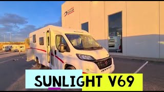 2021 Sunlight V69 Autocaravana perfilada para 4 personas en menos de 7 metros  CARAVANAS SANGAR [upl. by Ama566]